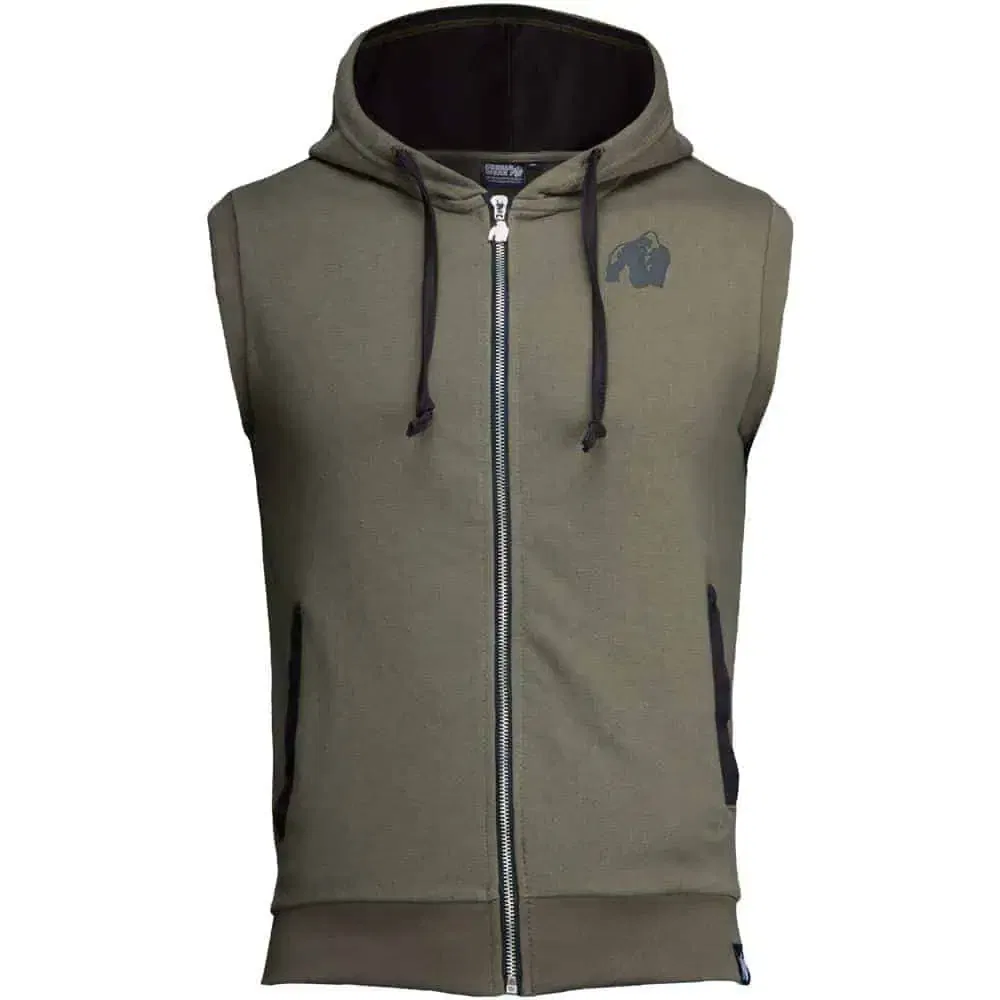 Springfield Zipped Hoodie - Army Green
