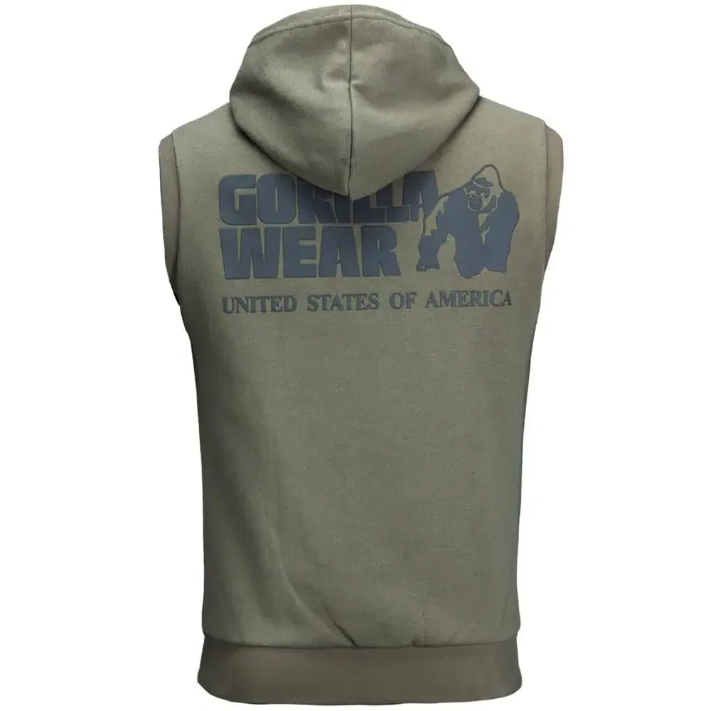 Springfield Zipped Hoodie - Army Green - Image 2