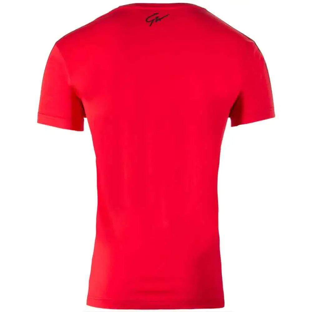 Chester T-shirt - Red/Black - Image 2
