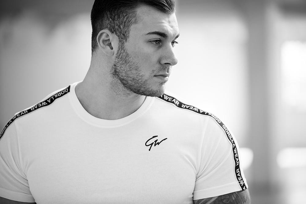 Chester T-shirt - White/Black - Image 5