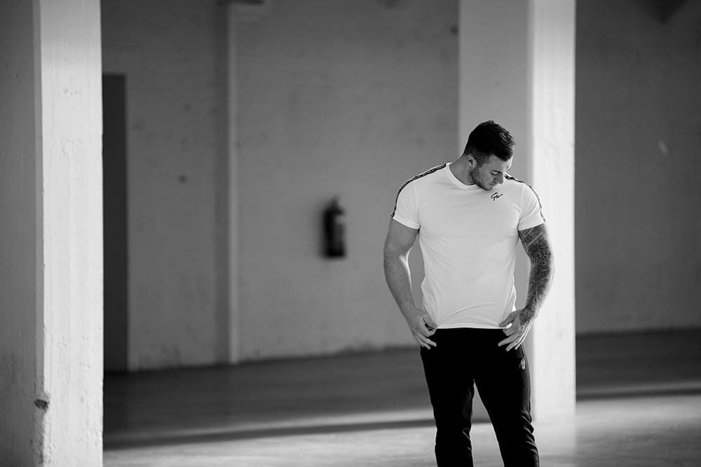 Chester T-shirt - White/Black - Image 6