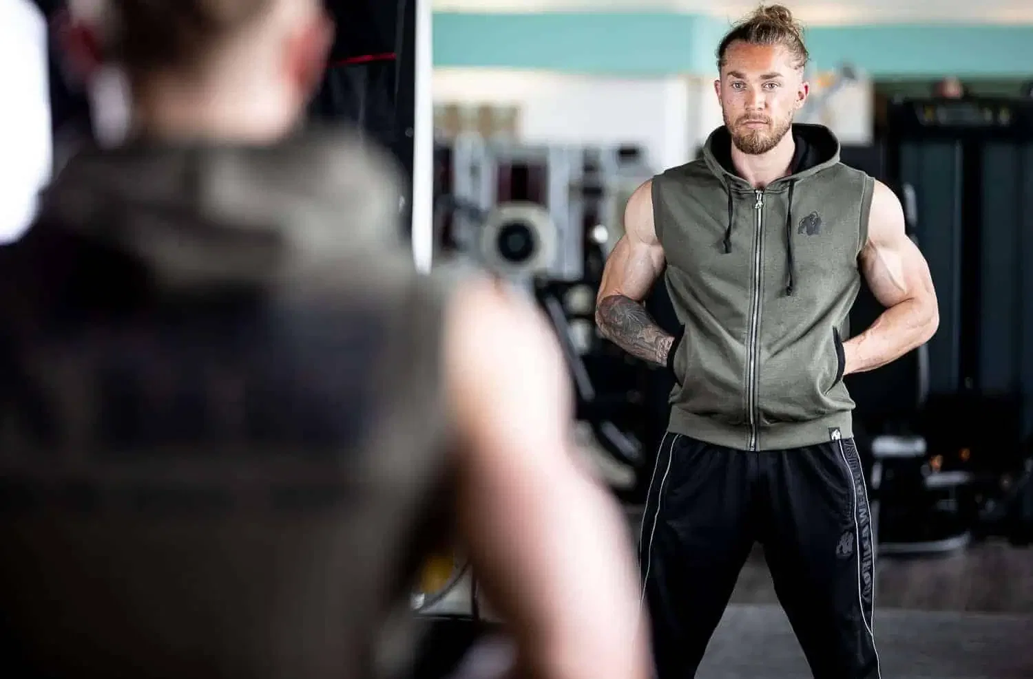 Springfield Zipped Hoodie - Army Green - Image 4