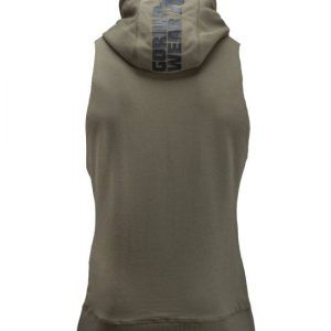 Alternative view of Manti Sleeveless Hoodie - Army Green