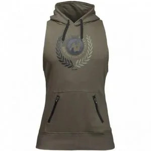 Manti Sleeveless Hoodie - Army Green