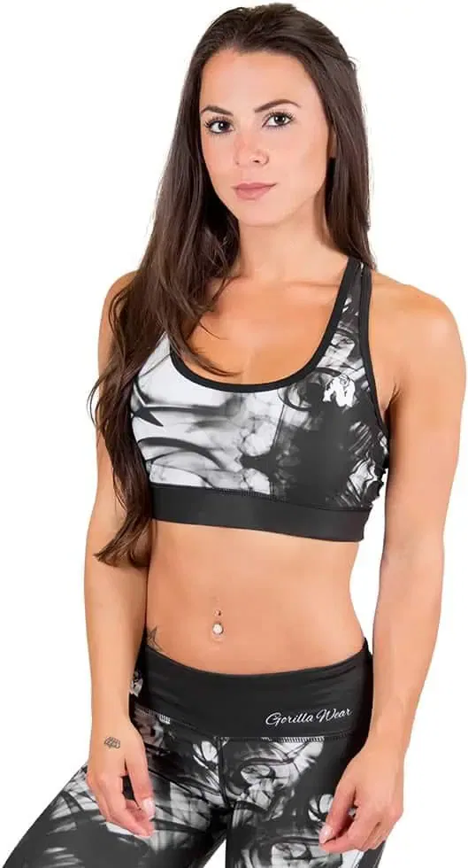 Phoenix Sports Bra - Black/White - Image 3