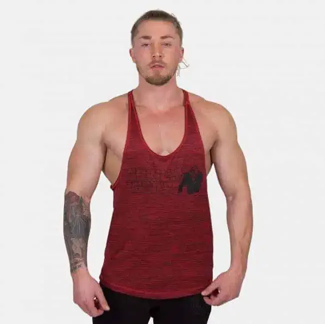 Austin Tank Top - Red/Black - Image 3