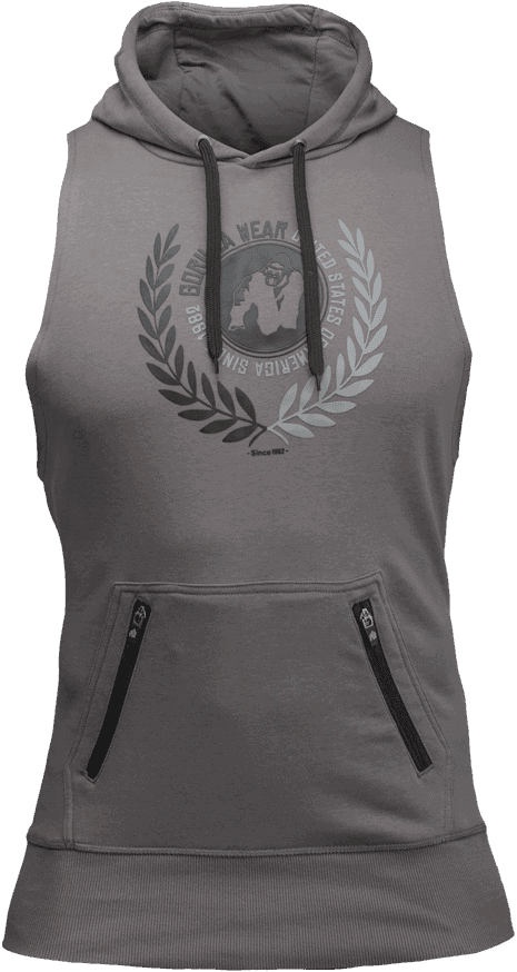 Manti Sleeveless Hoodie - Grey