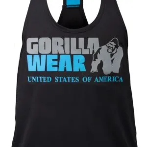 Nashville Tank Top - Black/Light Blue