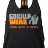 Nashville Tank Top - Black/Neon Orange