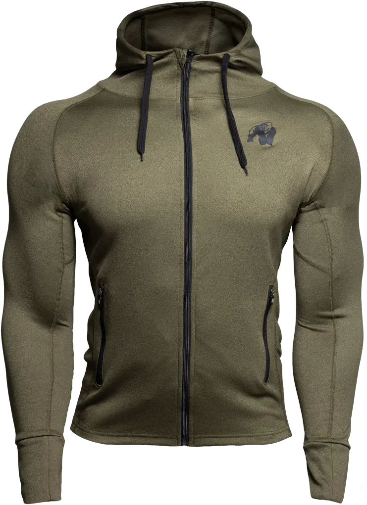 Bridgeport Zipped Hoodie - Army Green