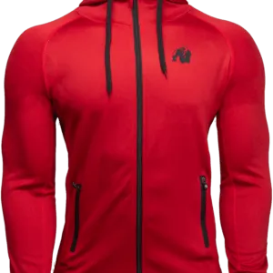 Bridgeport Zipped Hoodie - Red