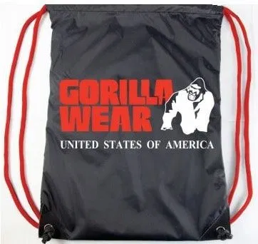 Gorilla Wear Drawstring Bag - Black/Red