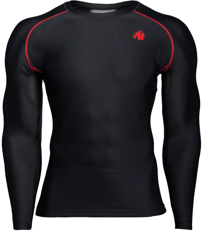 Hayden Compression Long Sleeve - Black/Red