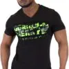 Sacramento V-Neck T-Shirt - Black/Lime Neon