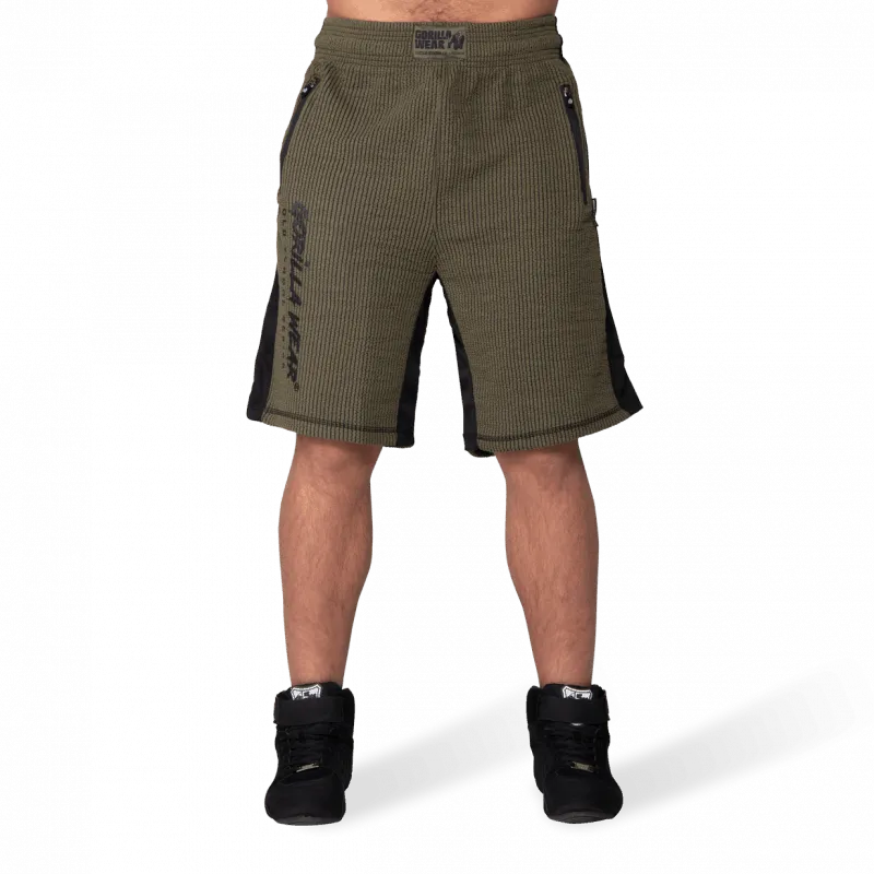Augustine Old School Shorts - Army Green - Image 2