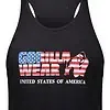 USA Tank Top Black