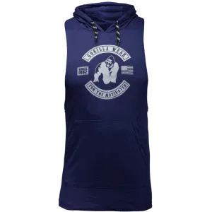 Lawrence Hooded Tank Top - Navy Blue