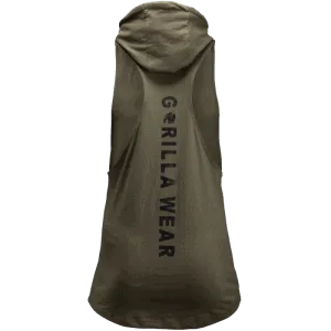 Alternative view of Lawrence Hooded Tank Top - Army Green