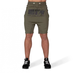Alabama Drop Crotch Shorts - Army Green