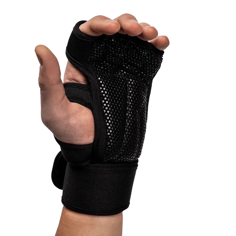 Yuma Weightlifting Workout Gloves - Black - Image 5