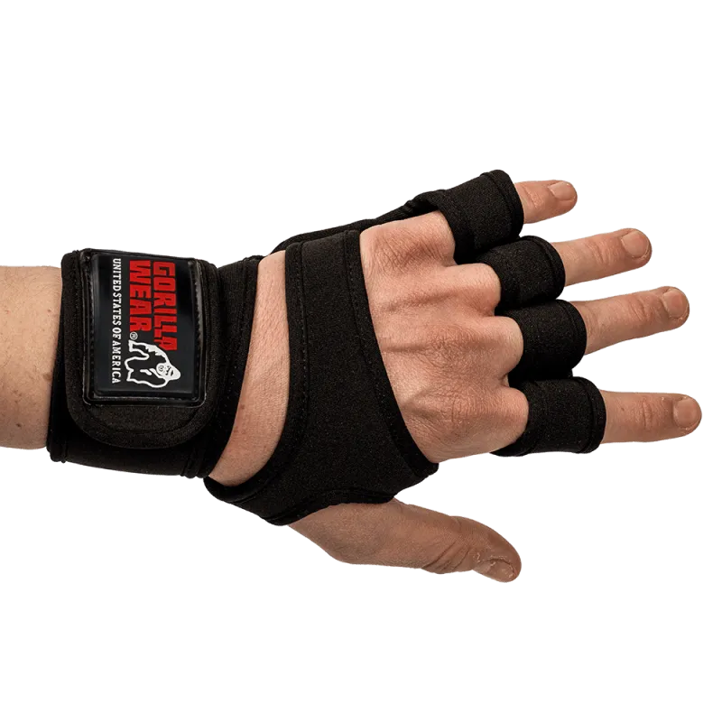 Yuma Weightlifting Workout Gloves - Black - Image 2