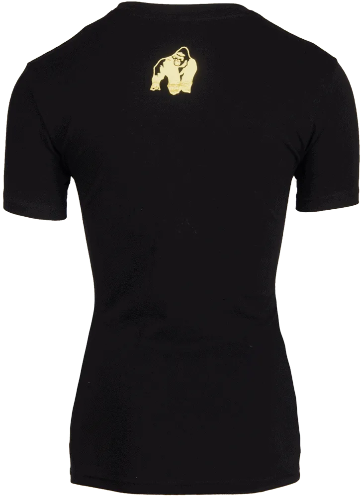 Luka T-shirt - Black/Gold - Image 2
