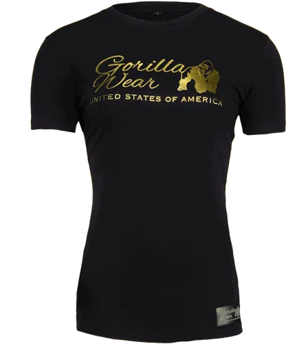 Luka T-shirt - Black/Gold