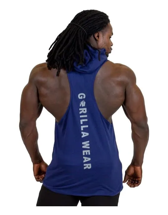 Lawrence Hooded Tank Top - Navy Blue - Image 4
