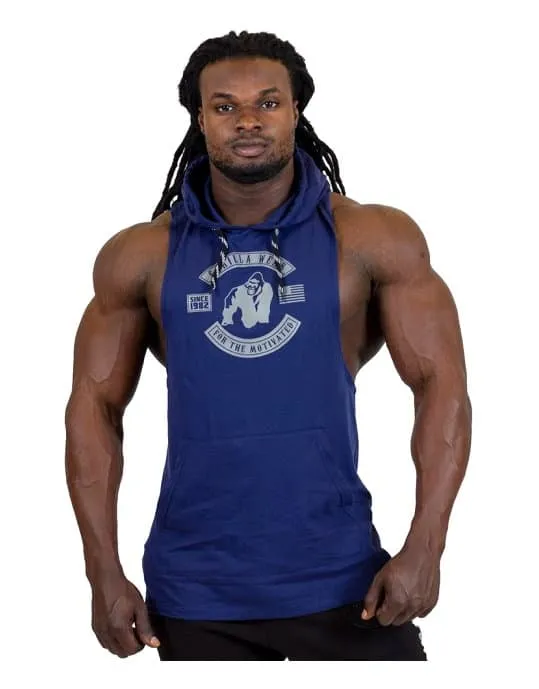 Lawrence Hooded Tank Top - Navy Blue - Image 3