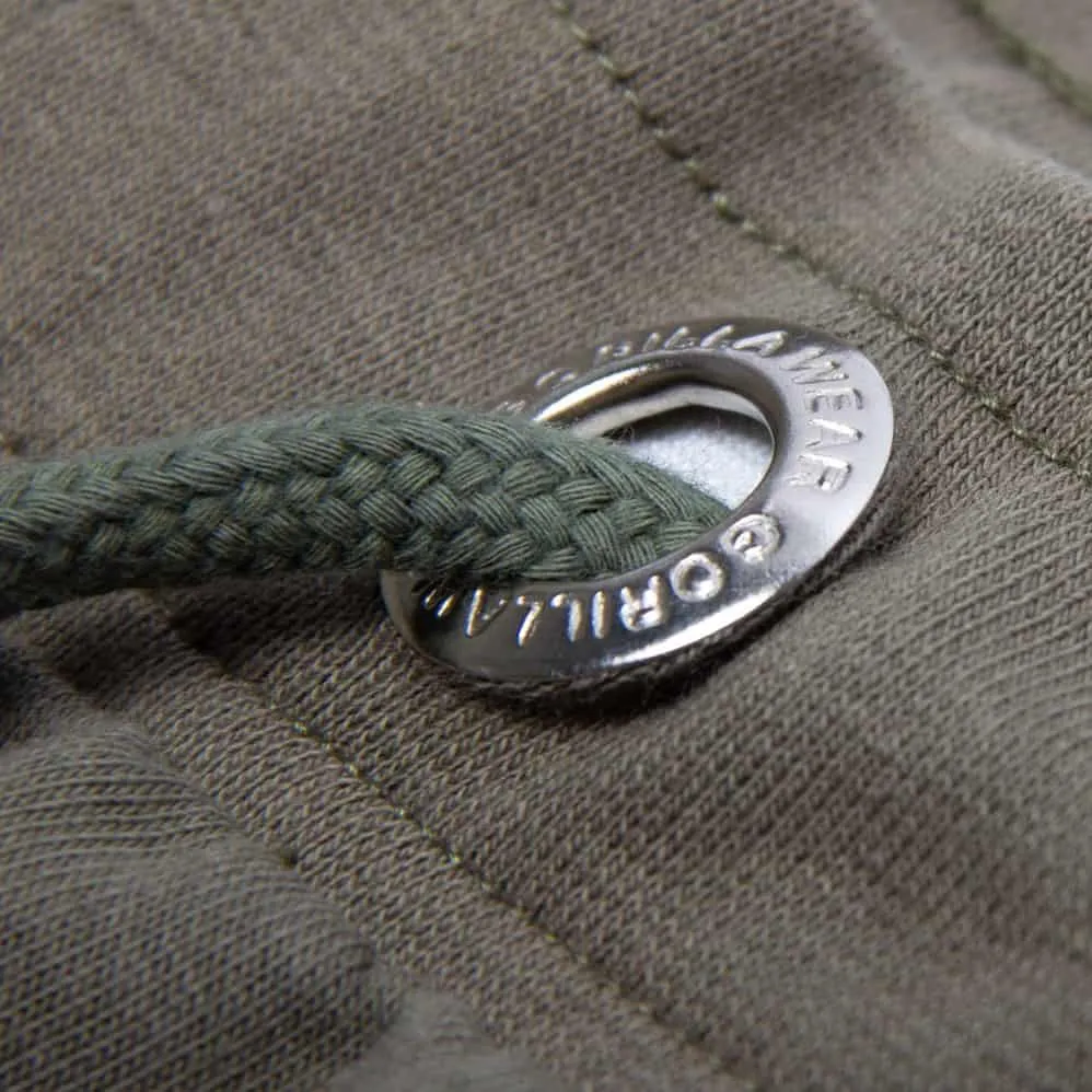 Alabama Drop Crotch Shorts - Army Green - Image 5