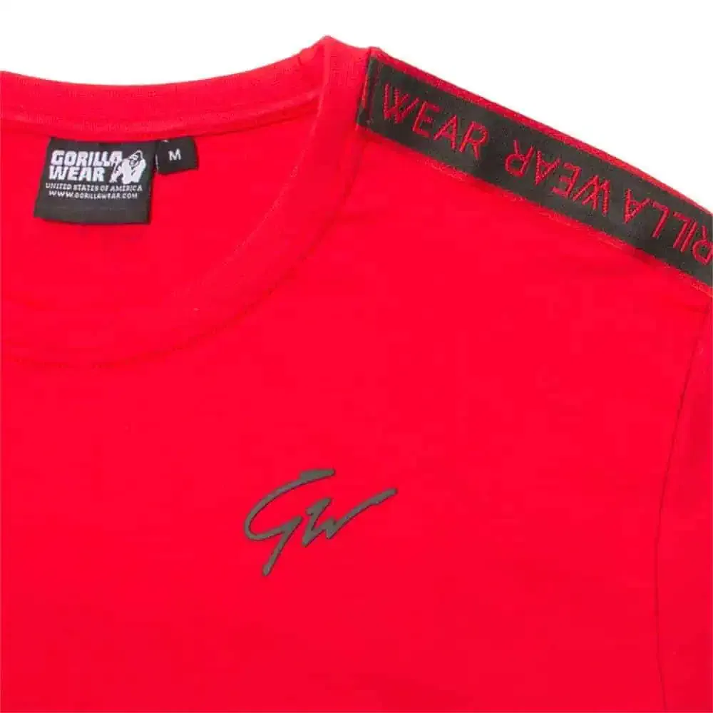 Chester T-shirt - Red/Black - Image 3