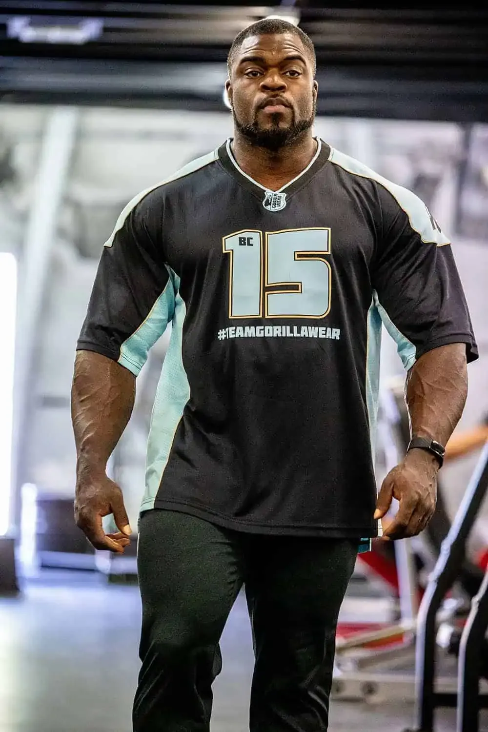 Athlete Shirt 2.0 Brandon Curry - Black / Light Blue - Image 3