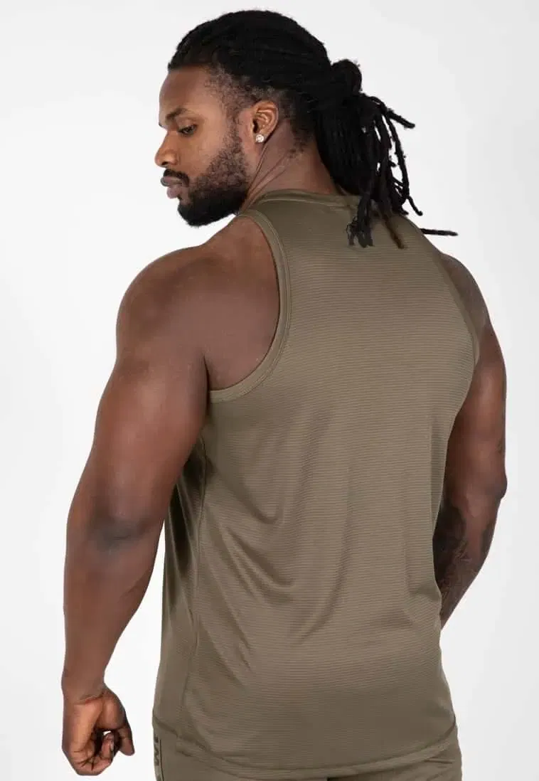 Branson Tank Top Army Green/Black - Image 4