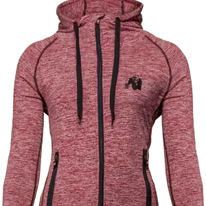 Shawnee Zipped Hoodie - Mixed Red