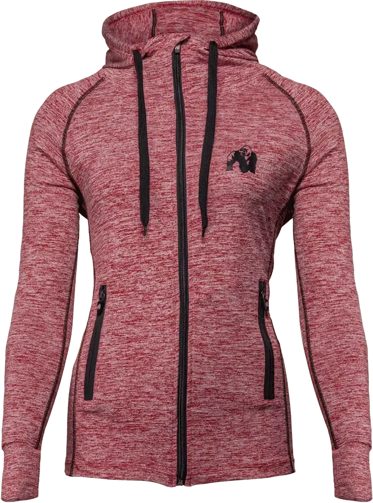 Shawnee Zipped Hoodie - Mixed Red