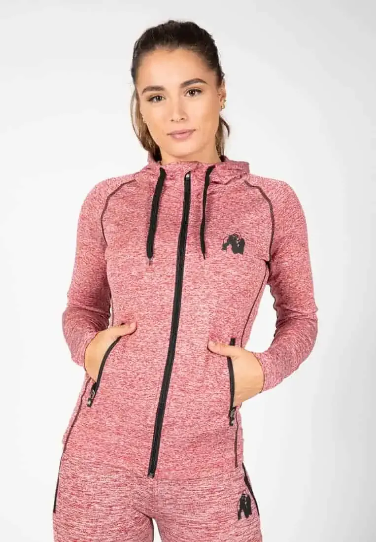 Shawnee Zipped Hoodie - Mixed Red - Image 3