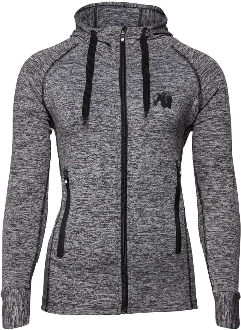 Shawnee Zipped Hoodie - Mixed Grey