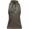 Manti Sleeveless Hoodie - Army Green