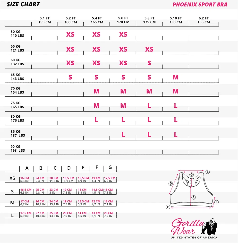 Phoenix Sports Bra - Black/White - Image 6