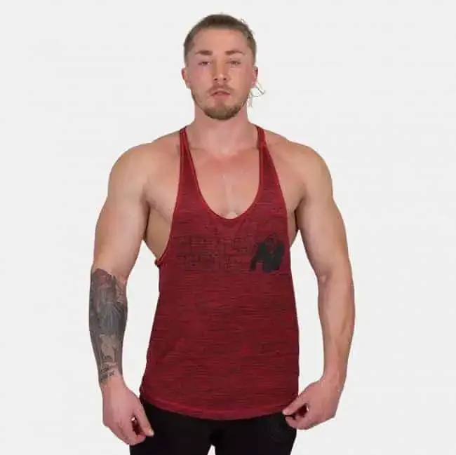 Austin Tank Top - Red/Black - Image 3