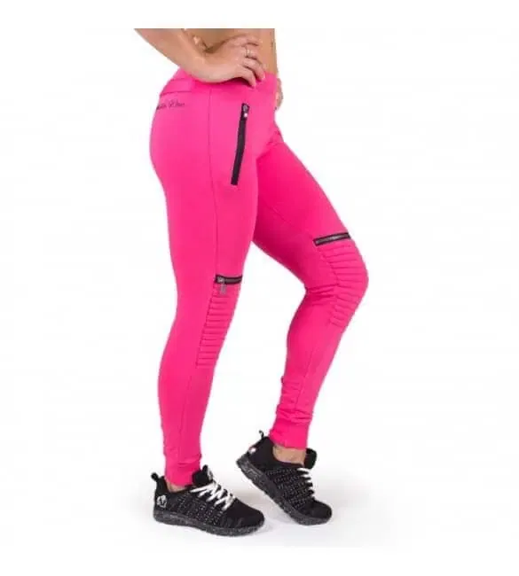 Gorilla Wear Tampa Biker Joggers - Pink - Image 3