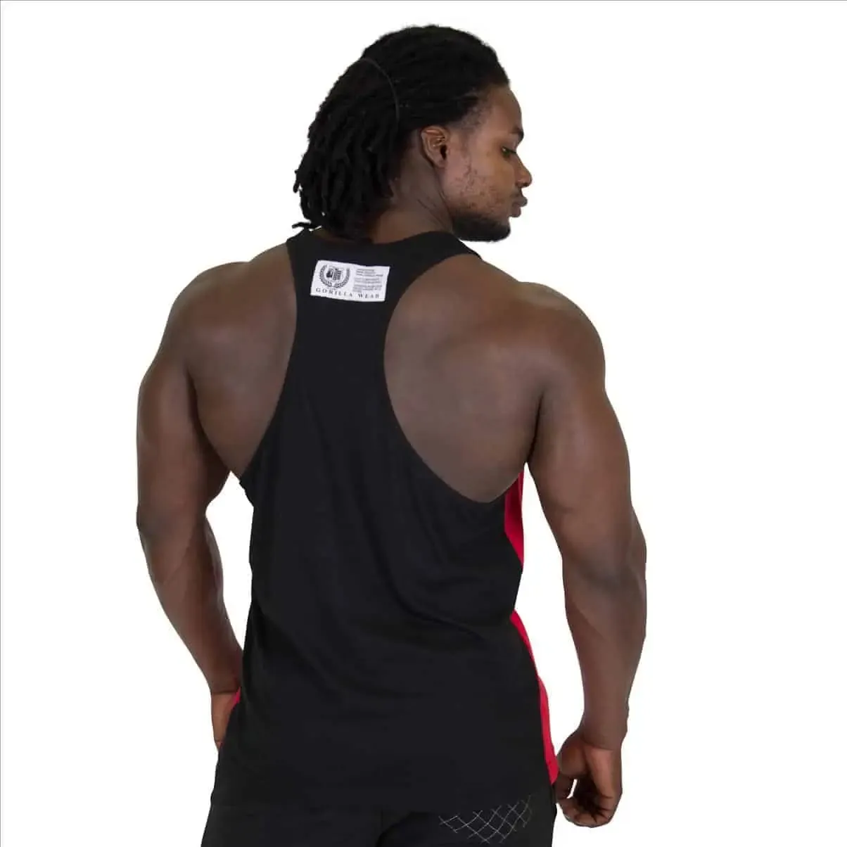 Roswell Tank Top - Red/Black - Image 4